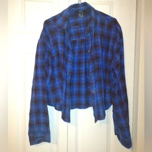 Cropped Plaid shirt